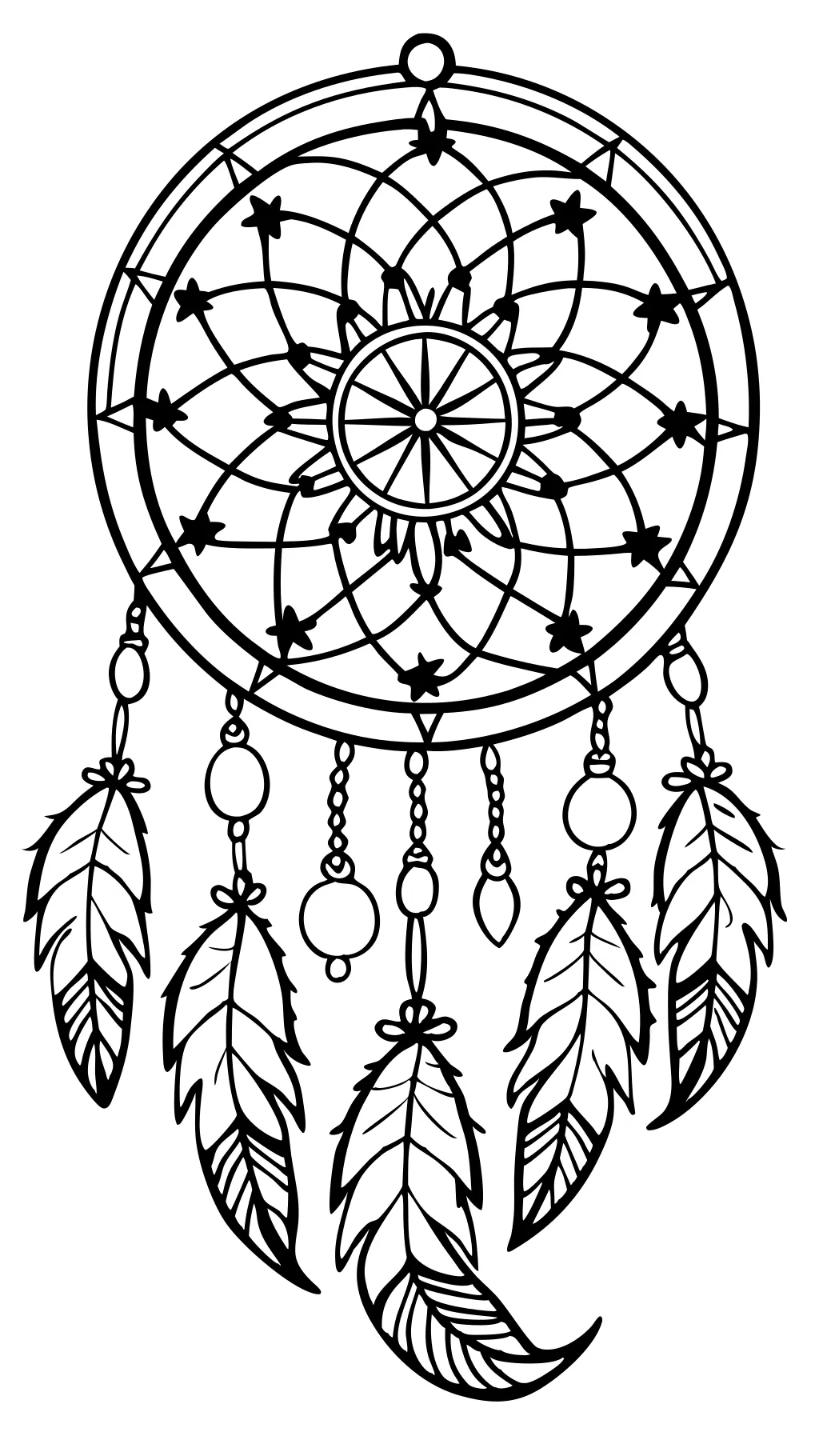 coloring pages dream catchers